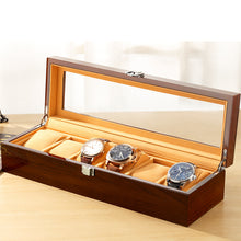 Load image into Gallery viewer, Wooden Watch Display Box