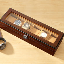 Load image into Gallery viewer, Wooden Watch Display Box