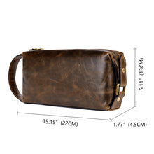 Load image into Gallery viewer, Leather Dopp-Kit